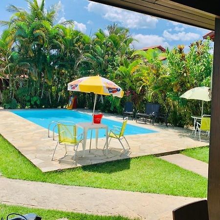 Casa De Praia Estilosa Com Piscina No Condominio-Litoral Norte Bertioga Bagian luar foto