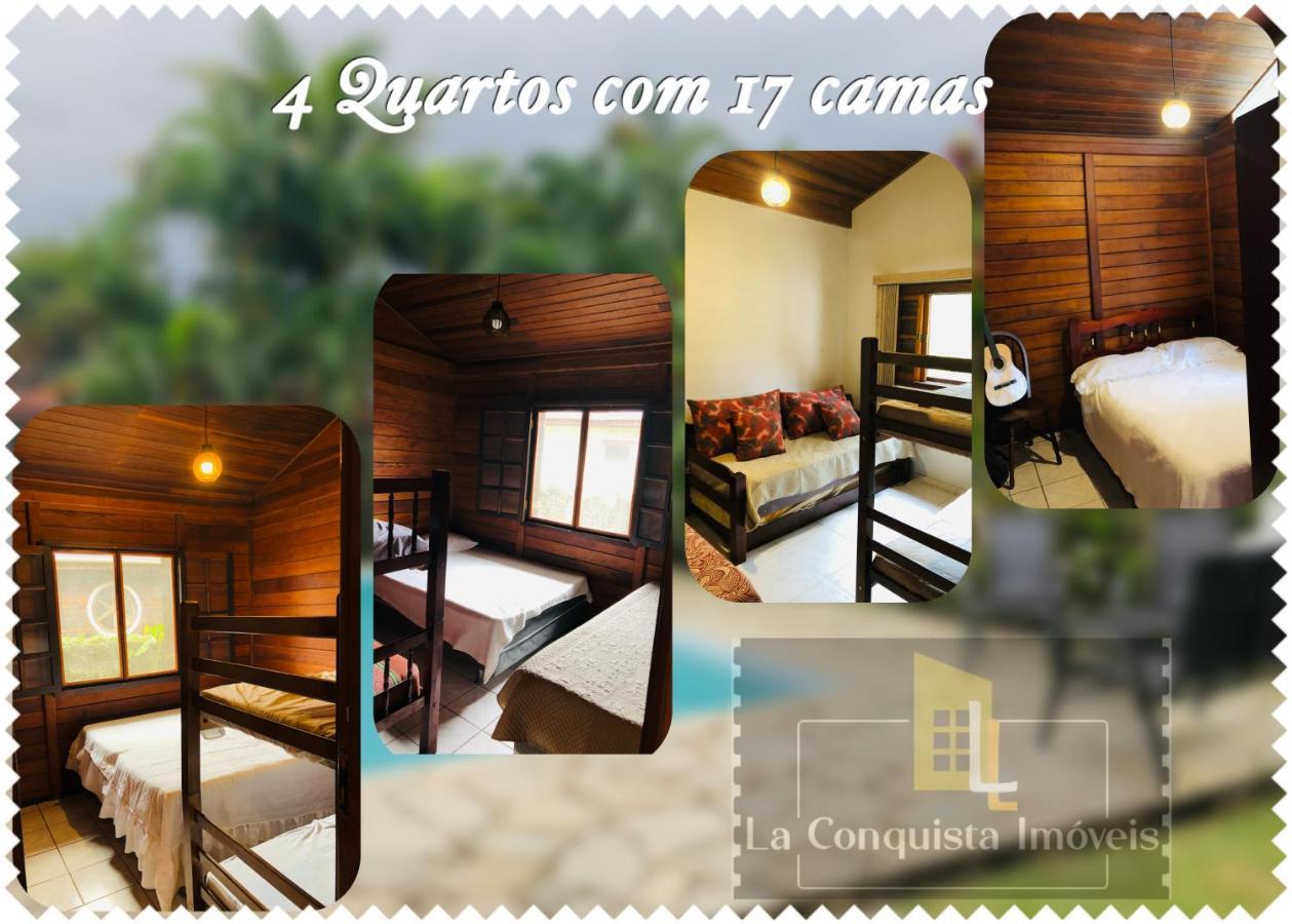 Casa De Praia Estilosa Com Piscina No Condominio-Litoral Norte Bertioga Bagian luar foto