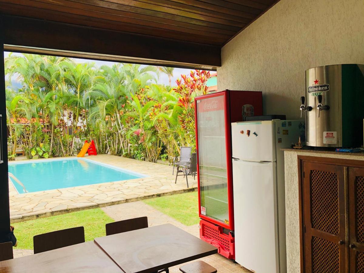Casa De Praia Estilosa Com Piscina No Condominio-Litoral Norte Bertioga Bagian luar foto
