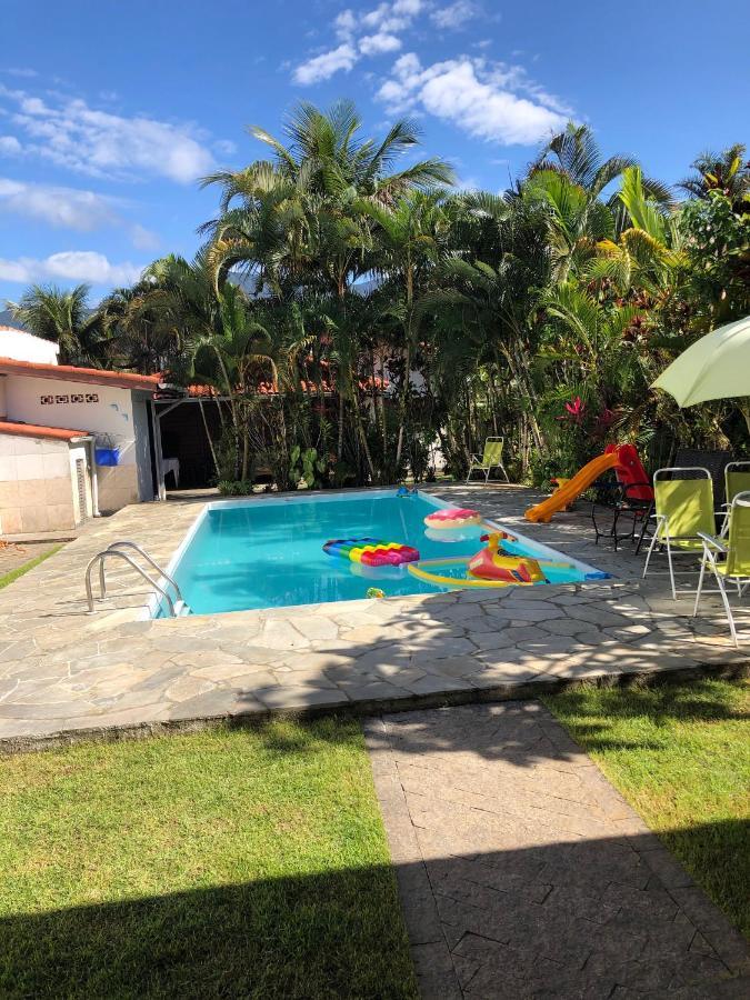 Casa De Praia Estilosa Com Piscina No Condominio-Litoral Norte Bertioga Bagian luar foto
